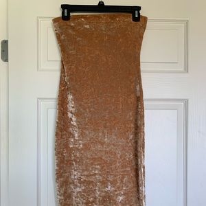 Gold shimmery dress